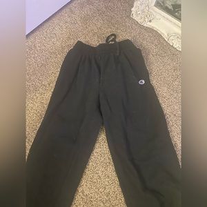 black champion cotton sweat pants